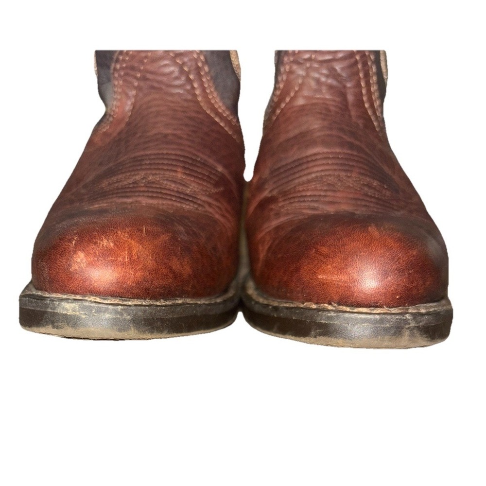 Laredo 5752 Women's 6.5 M Western Cowboy Boots Brown Copper Leather Stitch Rodeo - Picture 6 of 11